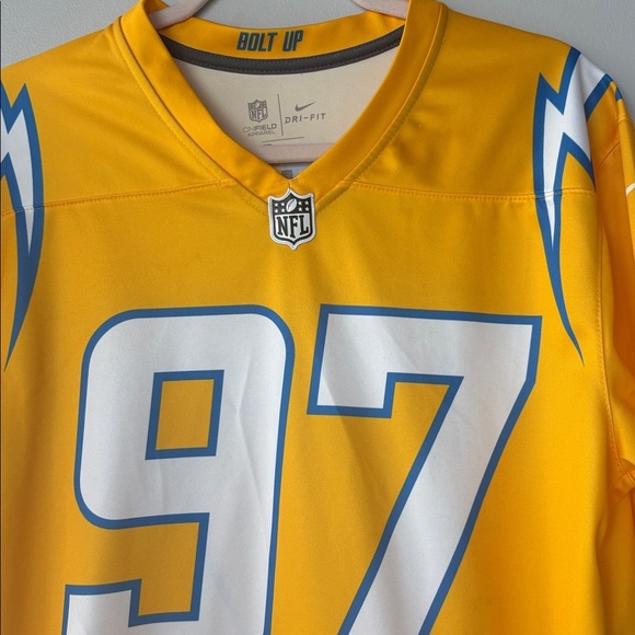 Nike Dri-Fit  NFL Jersey Number 97 JOEY BOSA Los Angeles Chargers Football - Picture 5 of 6